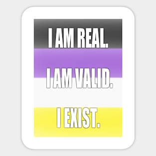 Non Binary Pride: I am... Sticker